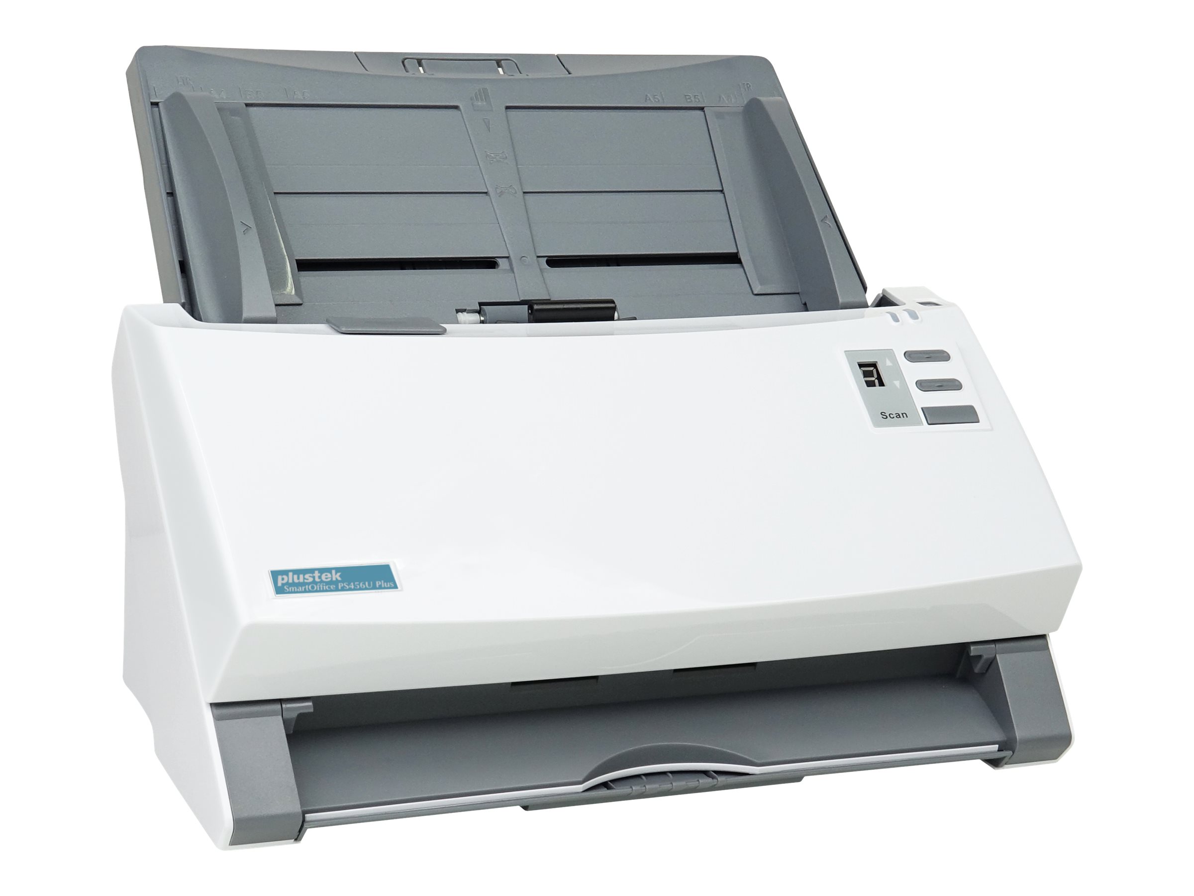Plustek SmartOffice PS456U Plus Dokumentenscanner 600 dpi Duplex ADF USB 2.0 Grau, Weiß