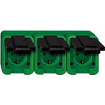 Merten 229377 Steckdose Schwarz - Grün (229377)