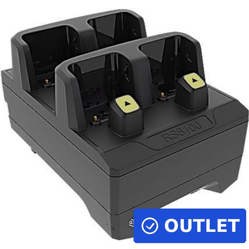 ZEBRA 4-SLOT WEARABLE SCANNER CHARGER ALLOWS CHARGING OF 4 RS6100 (CRD-RS61-4SCHG-01) (geöffnet)