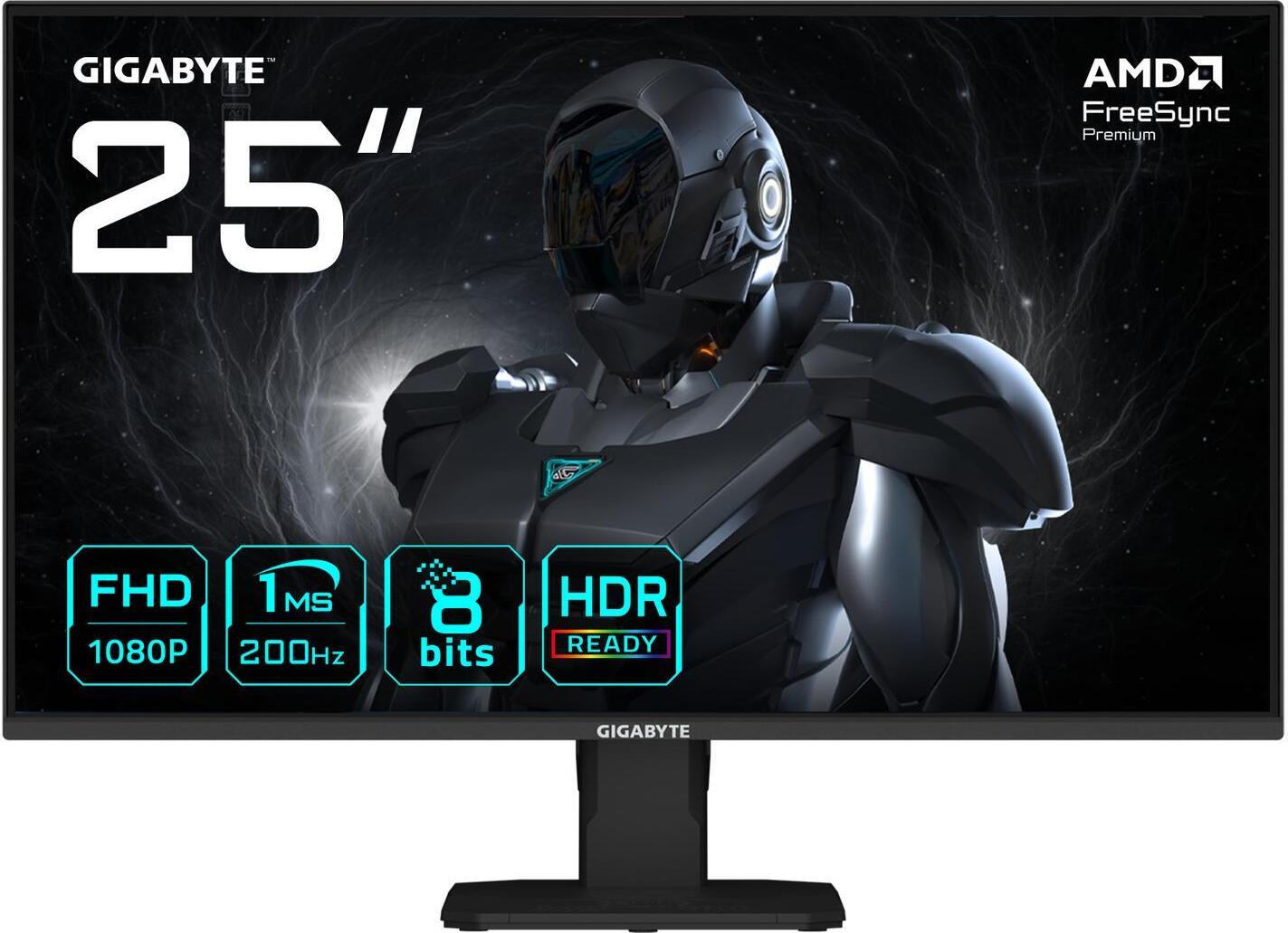 GIGABYTE GS25F2 62,23cm 24,5Zoll SS IPS monitor 1920x1080 FHD 200Hz 300cd/m2 2xHDMI 1xDP [Energieklasse E] (GS25F2)
