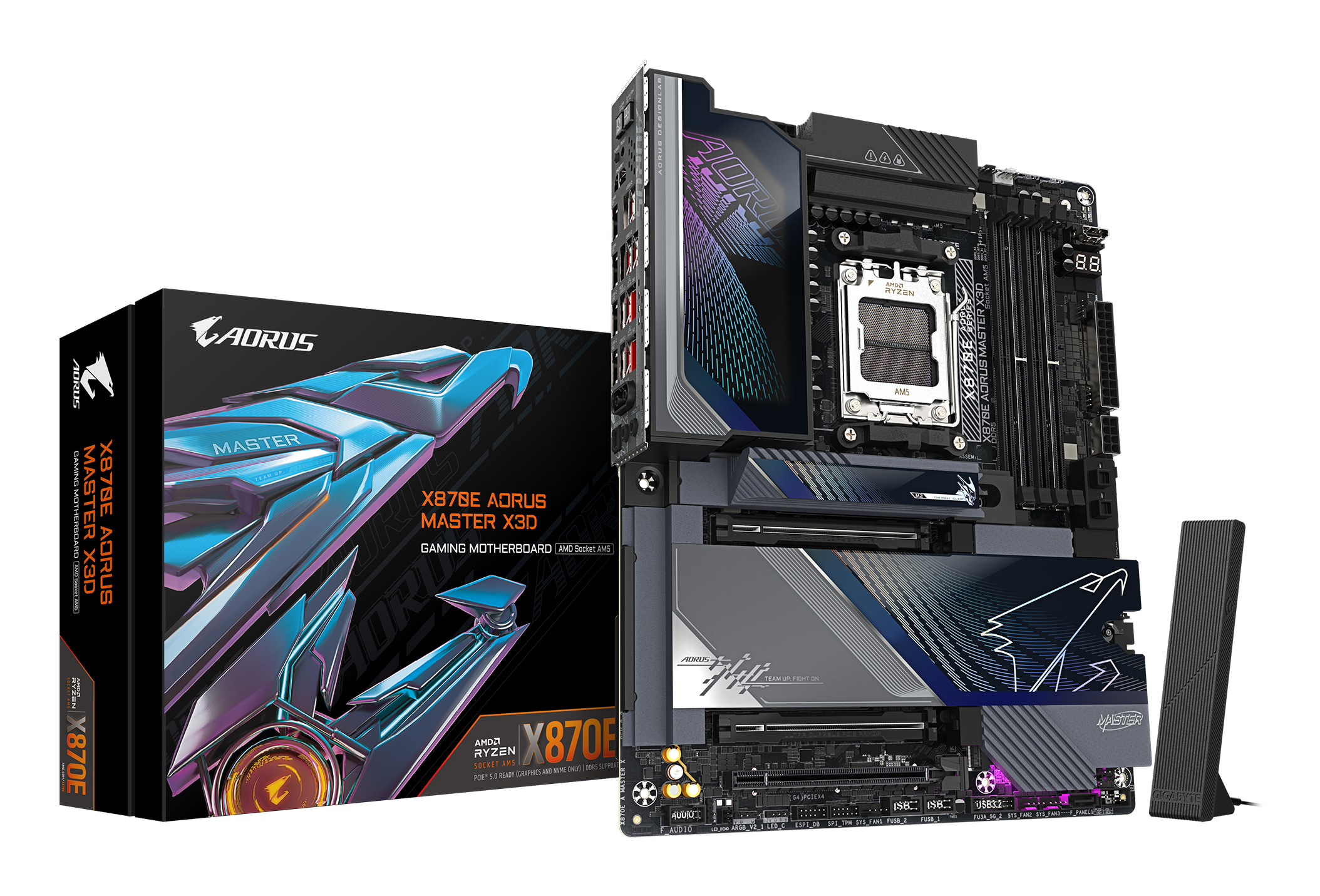 Gigabyte X870E AORUS MASTER X ATX AMD X870E Sockel AM5 DDR5 Schwarz