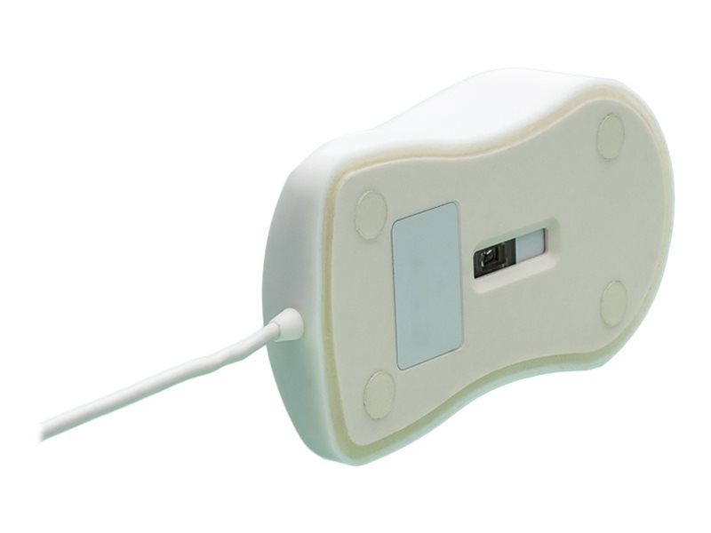 GETT InduMouse Pro IP68 Silikonmaus Infrarot USB 5 Tasten Weiß