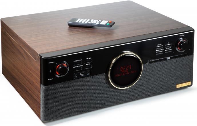 Technaxx TX 137 Audio Plattenspieler mit Riemenantrieb Schwarz Holz (4850)  - Onlineshop JACOB Elektronik