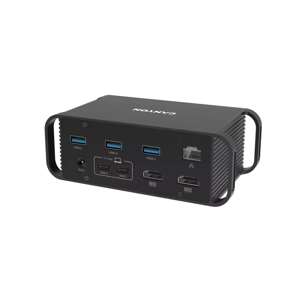 Canyon Dockingstation HDS-95ST USB-C 100W PD Aluminium Grau