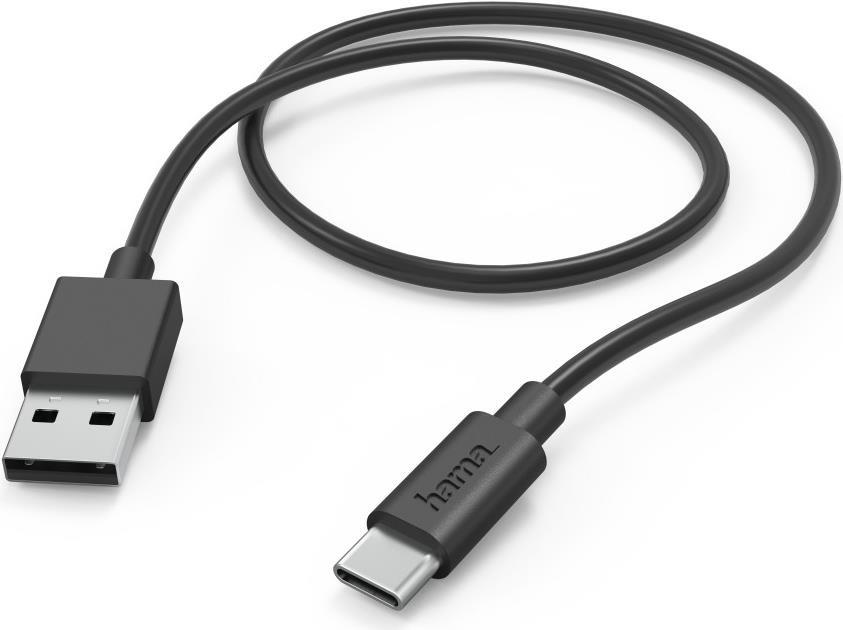 Hama 00201594 USB Kabel 1 m USB 2.0 USB A USB C Schwarz (00201594)