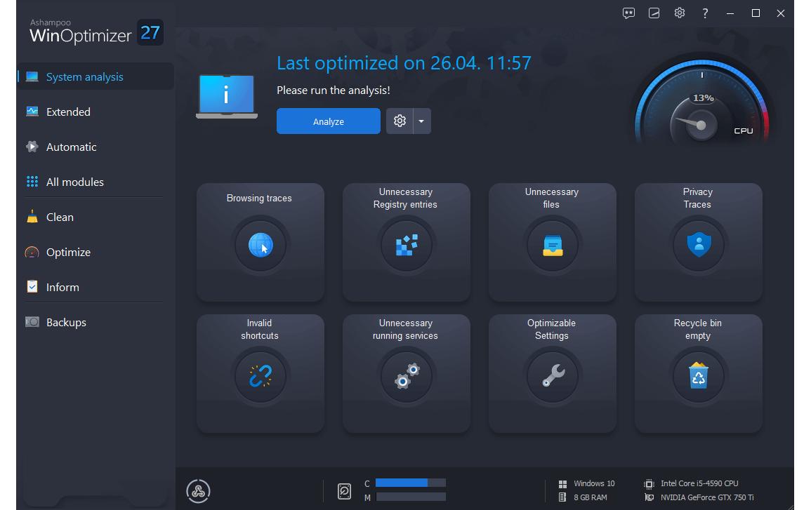 Ashampoo WinOptimizer 27 - 1 Lizenz ESD