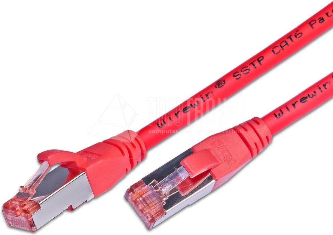 Wirewin KAT6 Patchkabel, S/FTP, LSOH, Lifetime Warranty, rot RJ45 Patchkabel (PKW-PIMF-KAT6 20.0 RT)