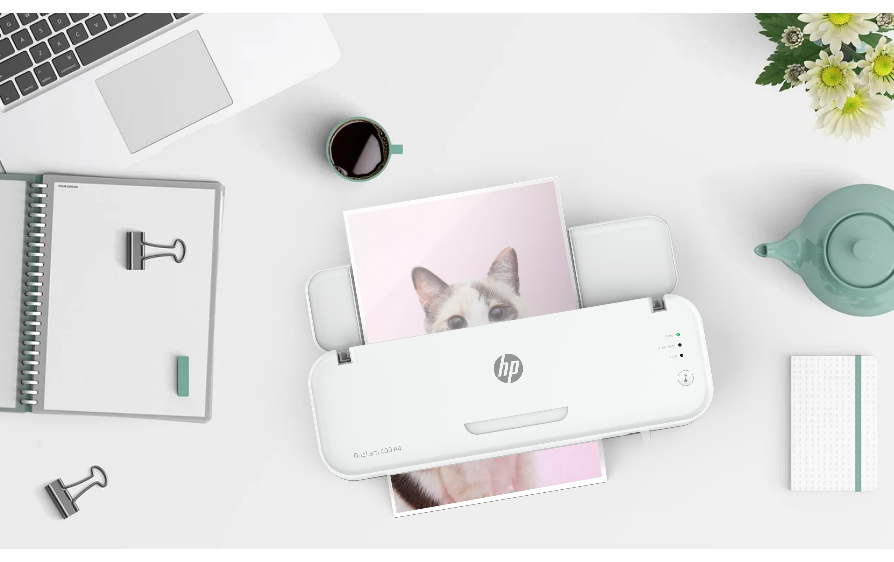 HP OneLam 400 A4 Laminiergerät Weiß