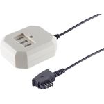 S/CONN maximum connectivity Telefon Adapter-TAE F-Stecker auf TAE Kupplung NFN und Western-Buchse, 6,0m (71010-6)
