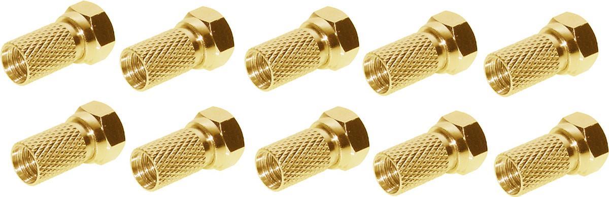 shiverpeaks ®-BASIC-S--F-Stecker 7,2, vergoldet, mit großer Mutter-VE10 (BS85010-10AG)