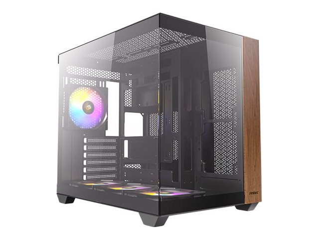 Antec CX800 ARGB Midi-Tower Schwarz, Holz