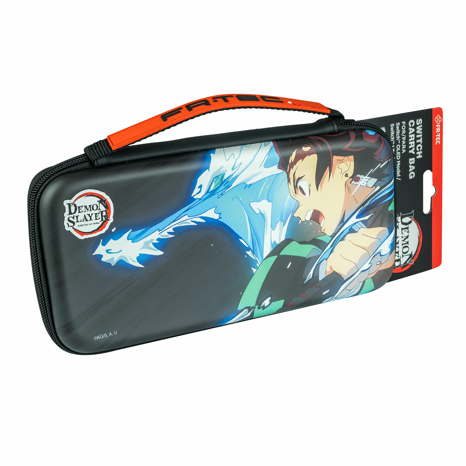 FR-TEC Demon Slayer Water Breath Tragetasche für Nintendo Switch Schwarz
