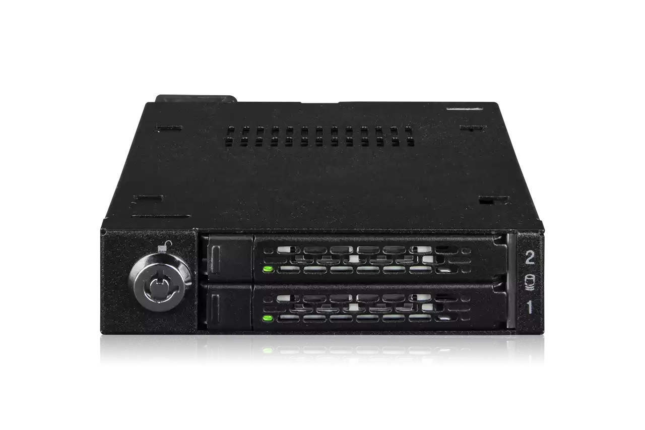 ICY BOX ToughArmor MB092VK-B Einbaurahmen 2x 2.5" U.2/U.3 NVMe Schwarz