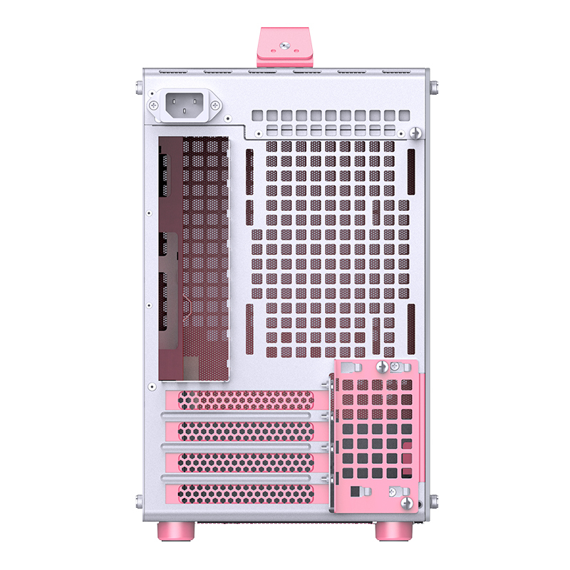 Jonsplus Z20 Mini Tower Systemgehäuse Pink, Weiß
