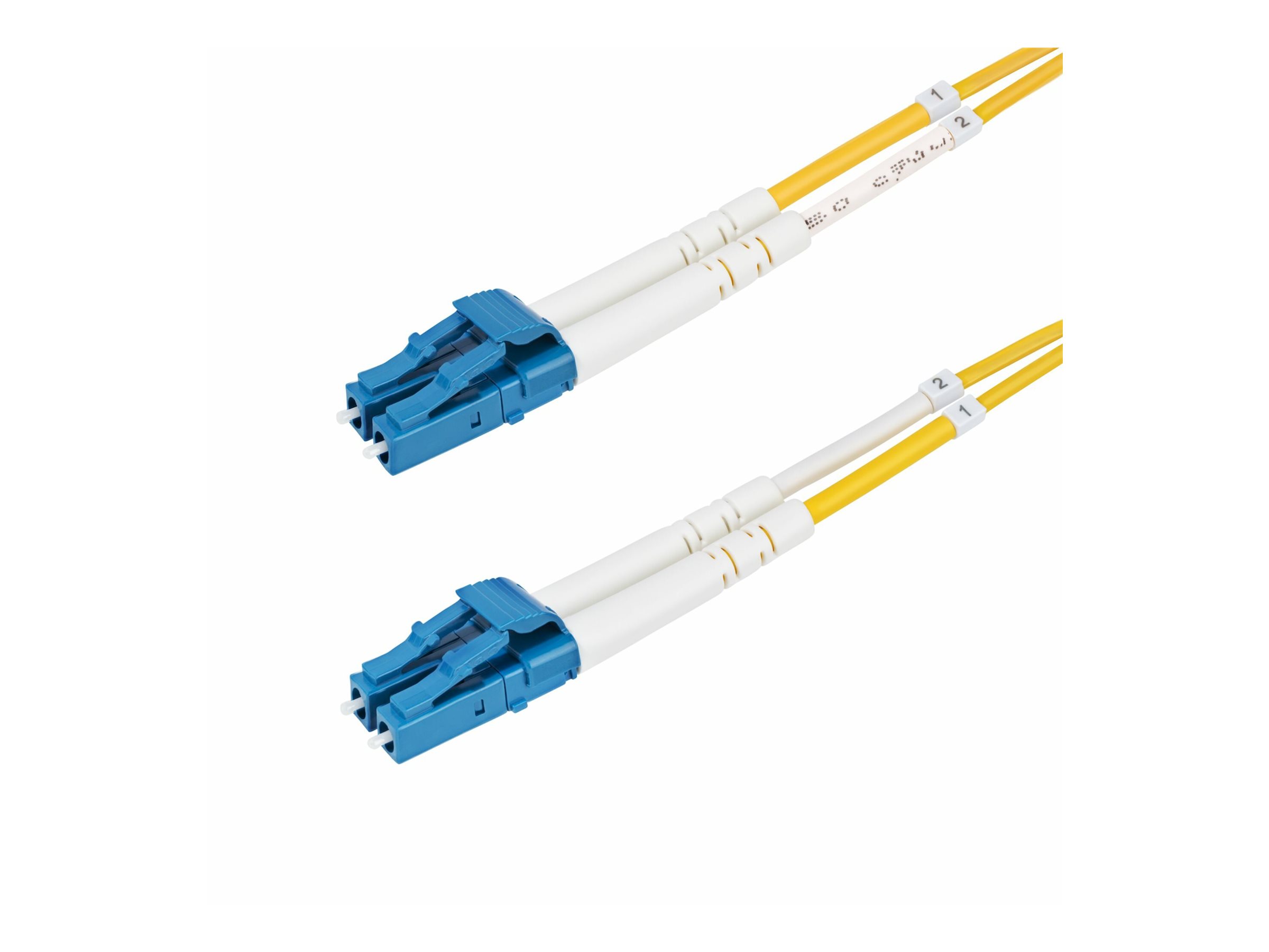 StarTech.com SMDOS2LCLC1M LC/UPC zu LC/UPC OS2 Singlemode Duplex Glasfaserkabel 1 m 9/125 µm LSZH Gelb