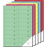 sigel Formularbuch "Bonbuch", A4, 1000 Abrisse, sortiert 2 x 50 Blatt, farbig sortiert in den Farben: je 1 x blau (BO122)