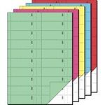 sigel Formularbuch "Bonbuch", A4, 1000 Abrisse, sortiert 2 x 50 Blatt, farbig sortiert in den Farben: je 1 x blau (BO122)