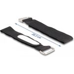 Delock Kabelbinder Klettverschluss, mit Schlaufe und Beschriftungsfeld (19606)