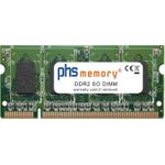 PHS-memory 512MB RAM Speicher für Lexmark C748dte DDR2 SO DIMM 667MHz PC2-5300S (SP129486)