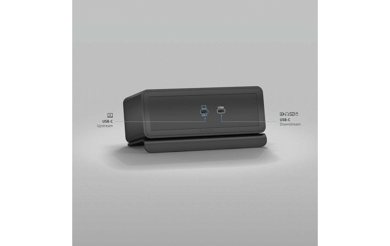 PureLink Mediahub2 Dockingstation USB-C Grau