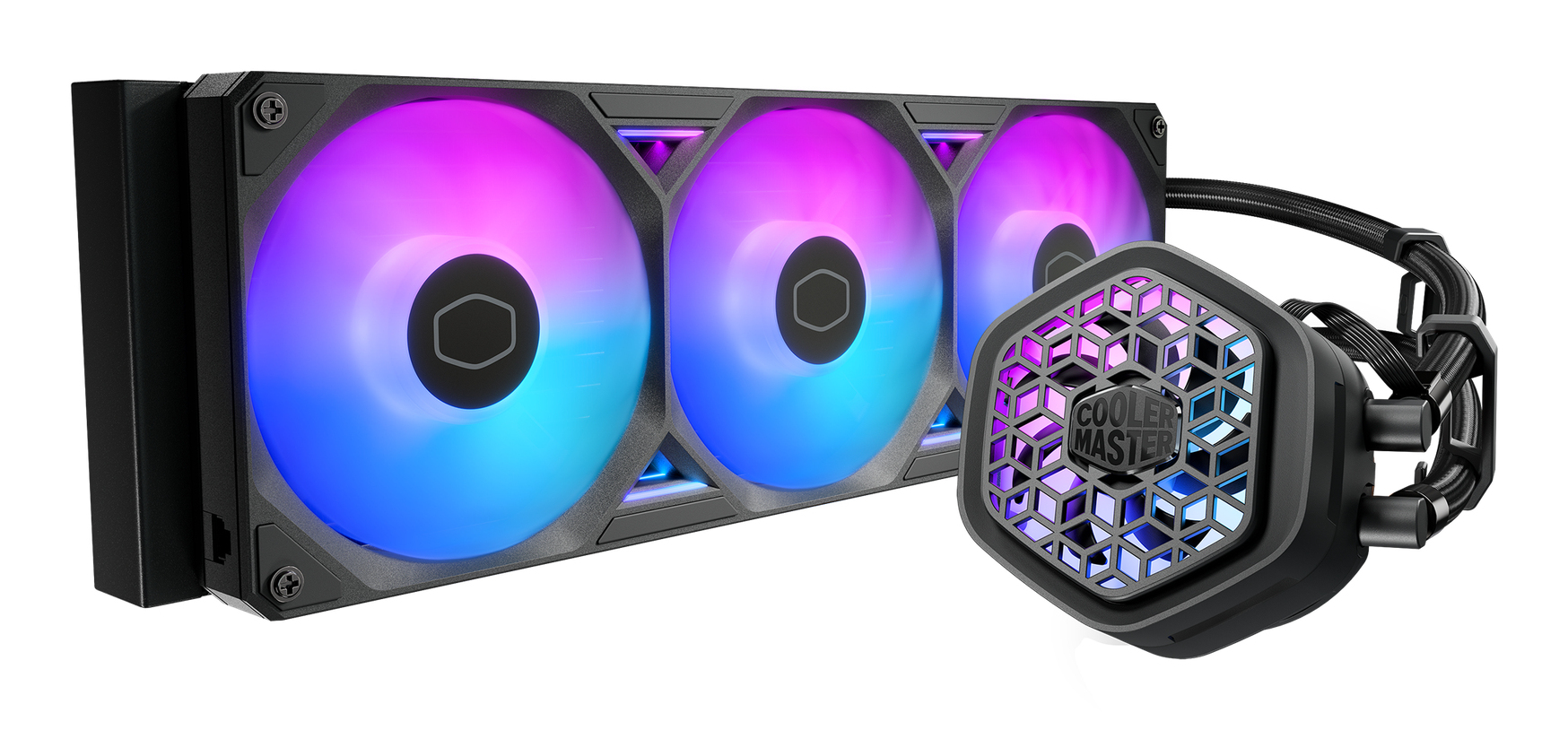 Cooler Master MasterLiquid 360 Atmos II AIO-Wasserkühlung 360 mm mit VRM-Lüfter Schwarz