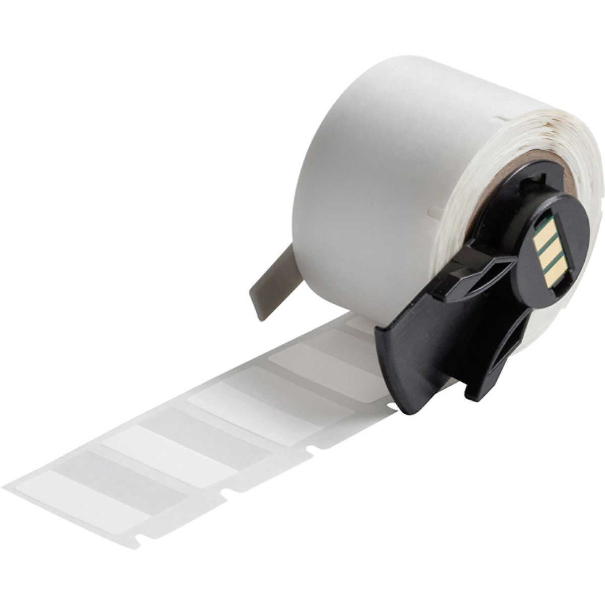 Brady M6-96-427 Selbstlaminierendes Vinyl Etikett 25,4 x 19,05 mm Permanent Weiß/Transparent matt