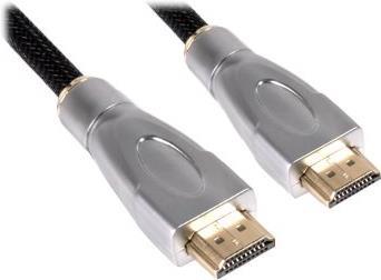 Club3D Premium High Speed HDMI 2.0 Kabel 1 m 4K 60Hz 18 Gbit/s Schwarz, Silber