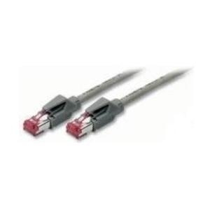 Patchkabel S/FTP, PiMF, Cat 6, grau, 20,0 m halogenfrei, mit Draka-Kabel und Hirosesteckern TM21 (bisherige Bezeichnung S/STP) (71820)