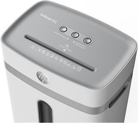 HP OneShred 12CC Aktenvernichter Partikelschnitt P-4 12 Blatt Weiß