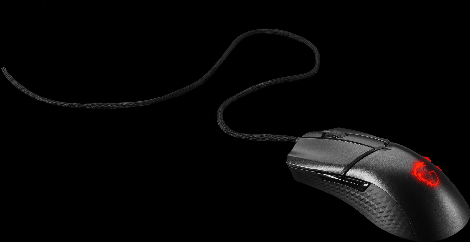 MSI Maus Clutch GM31 Lightweight Gaming Maus, Black, USB