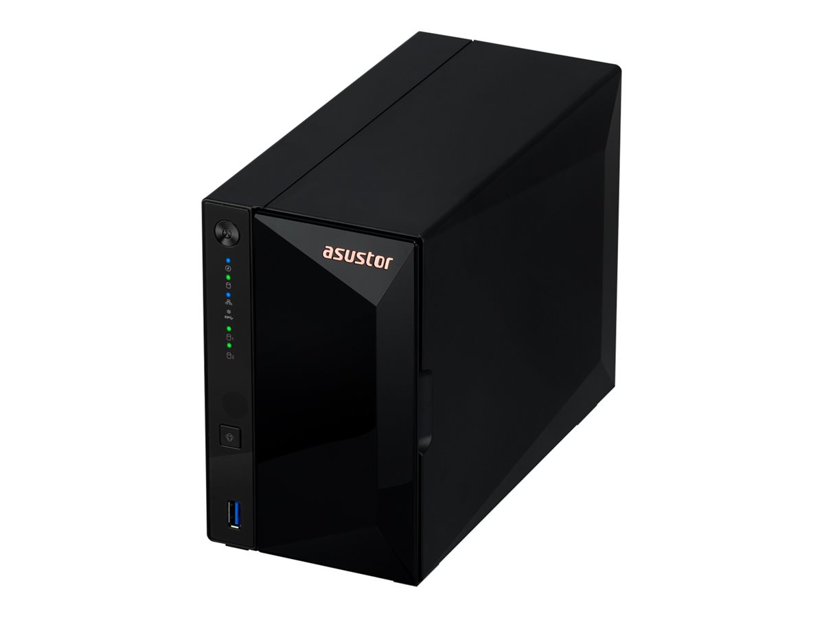 Asustor Drivestor 2 Pro Gen2 AS3302T v2 NAS-Server 2-Bay 2 GB RAM Schwarz