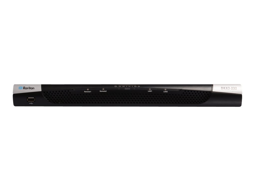 Raritan Dominion KX III DKX3-232 KVM-over-IP-Switch 32 Ports CAT5 2 IP-Benutzer Schwarz