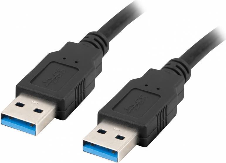 USB-A M/M 3.0-Kabel 0,5 m Schwarz (CA-USBA-30CU-0005-BK)