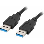 USB-A M/M 3.0-Kabel 0,5 m Schwarz (CA-USBA-30CU-0005-BK)