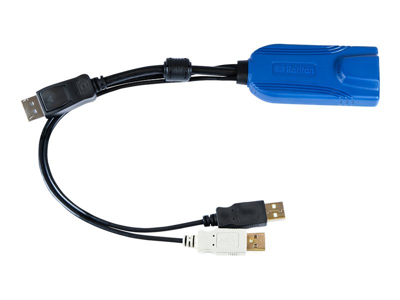 Raritan Dominion KX II Computer Interface Module (D2CIM-DVUSB-DP) KVM-Extender Schwarz, Blau