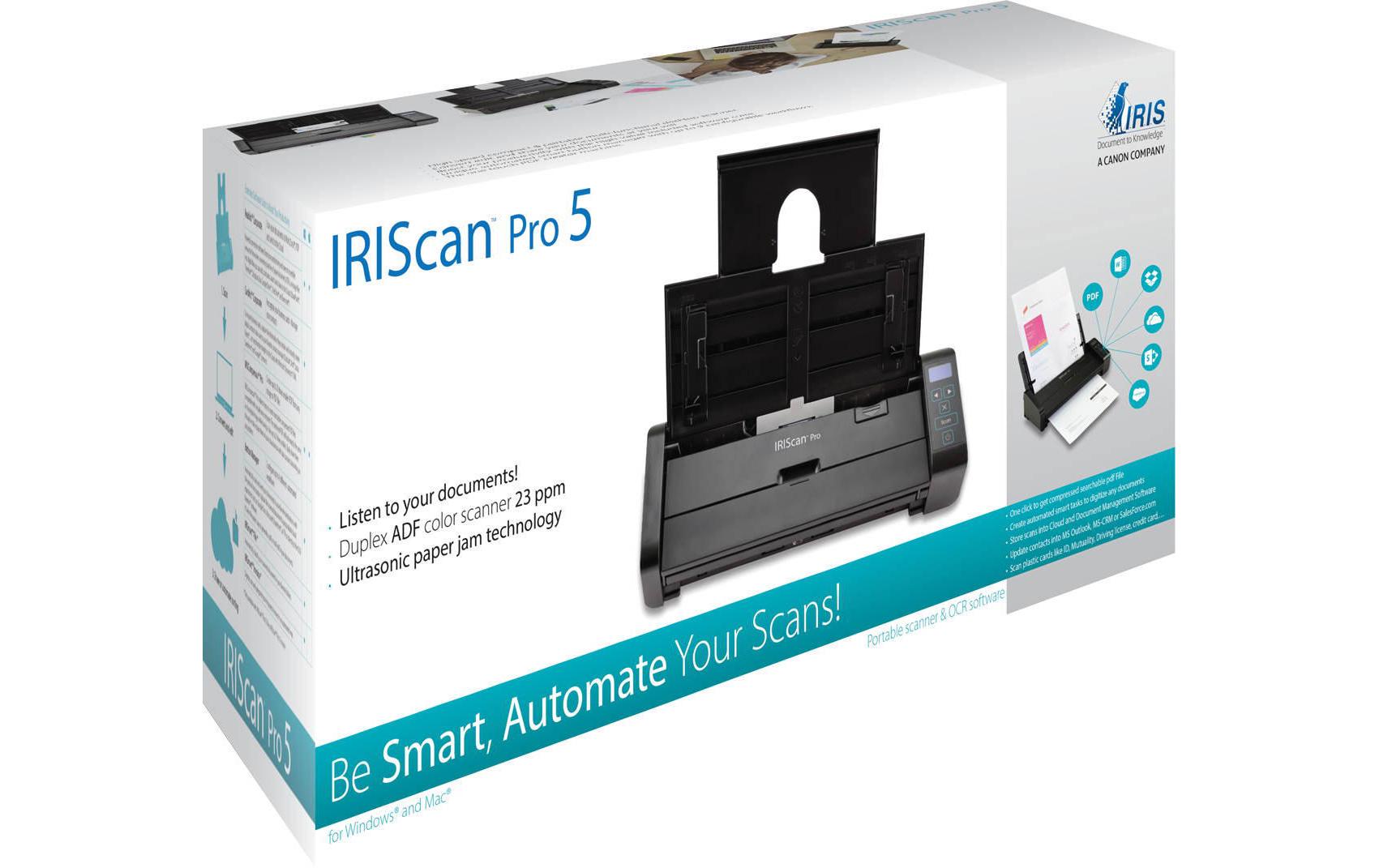 I.R.I.S. IRISCan Pro 5 Dokumentenscanner 600 dpi USB 2.0 Duplex Schwarz