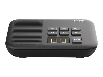 Gigaset Box 200A DECT-Basisstation mit Anrufbeantworter Schwarz
