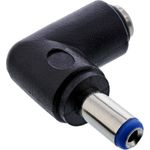 InLine DC Adapter - 5,5x2,1mm DC Hohlstecker Stecker / Buchse gewinkelt (26899A)