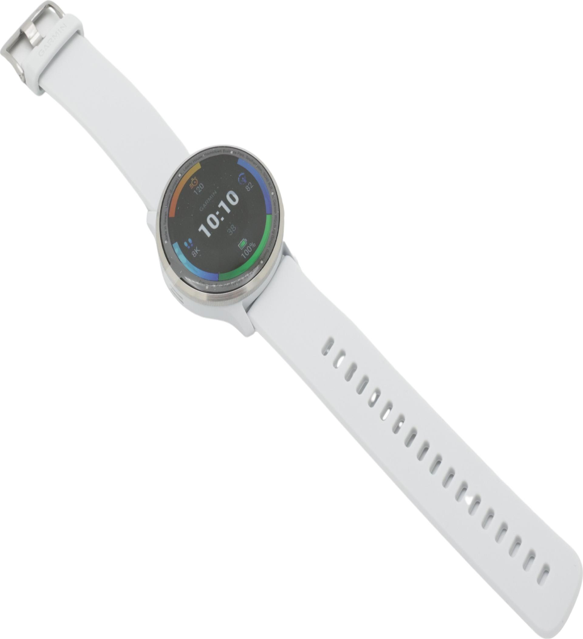Garmin Venu 3 Smartwatch 45 mm 1,4" AMOLED GPS WLAN Silber, Weiß
