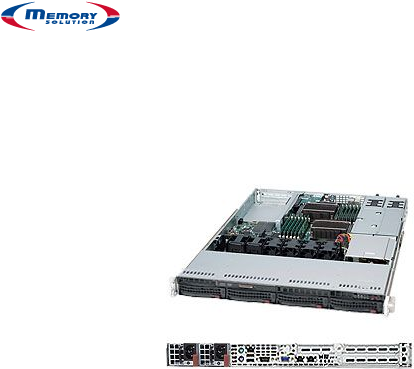 Super Micro SuperServer 6016T-NTRF 1U Rack-Server 2x Intel Xeon Quad-Core 5500 96 GB DDR3 4x 3,5" SATA Schwarz