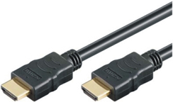 M-CAB HDMI Hi-Speed Kabel with Ethernet mit Ethernetkabel M bis M 2 m Schwarz (7003020)