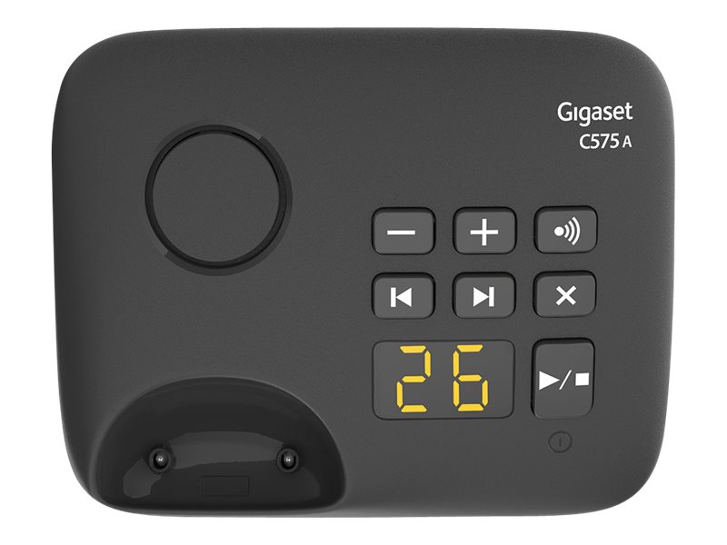 Gigaset C Serie C575A Duo Schnurlostelefon Schwarz