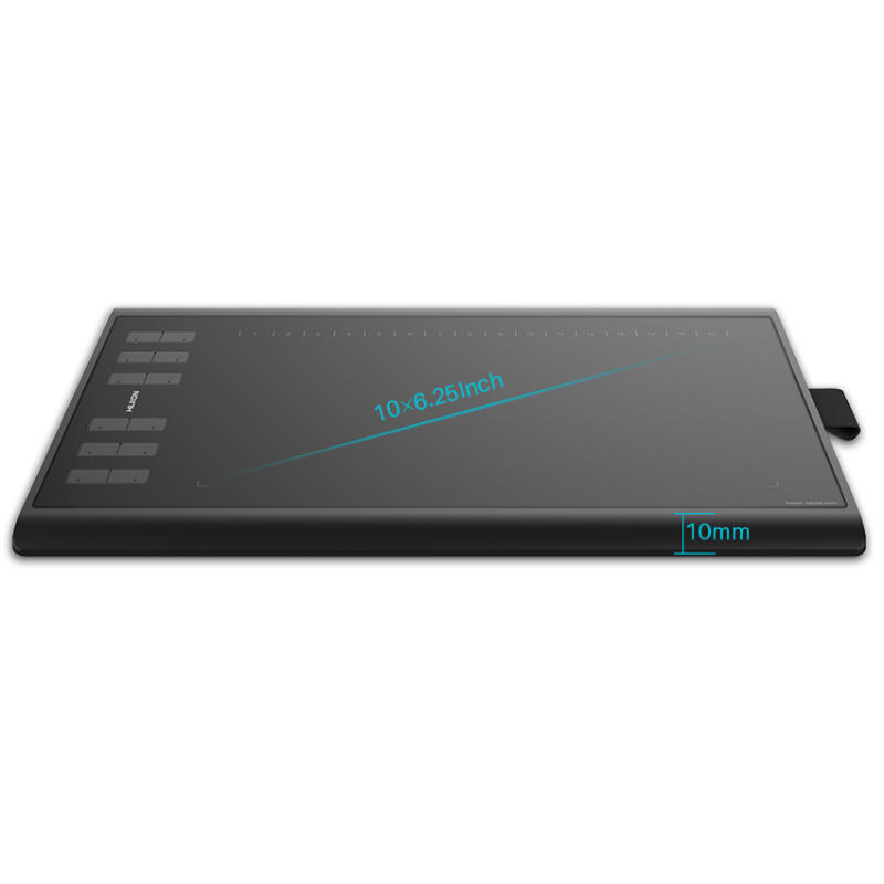 Huion Inspiroy H1060P Grafiktablett 250 x 160 mm Schwarz