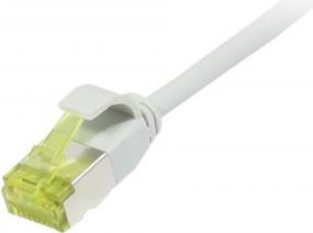 Patchkabel RJ45, CAT6A 500Mhz, 1,0m, grau, U/FTP, slimline rund d=3,8mm, TPE/LSZH(Superflex), AWG32, mitCat.7 Rohkabel, Synergy 21 (S217303V3)
