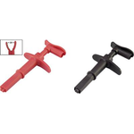 VOLTCRAFT Krokodilklemme Stecker 4 mm CAT III 1000 V, CAT IV 600 V Schwarz/Rot MSK-116 (VC-8371750)