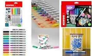 Kores Kreative Acrylmarker Acrylic, 6er Blister Flüssigtinte, einfach schütteln und malen, kein Pumpen, - 1 Stück (M25061)