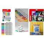 Kores Kreative Acrylmarker Acrylic, 6er Blister Flüssigtinte, einfach schütteln und malen, kein Pumpen, - 1 Stück (M25061)