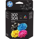 HP Inc. HP 302/304 Tri-color/Black Ink Crtg 2-Pk (B82L1AE#LS1)