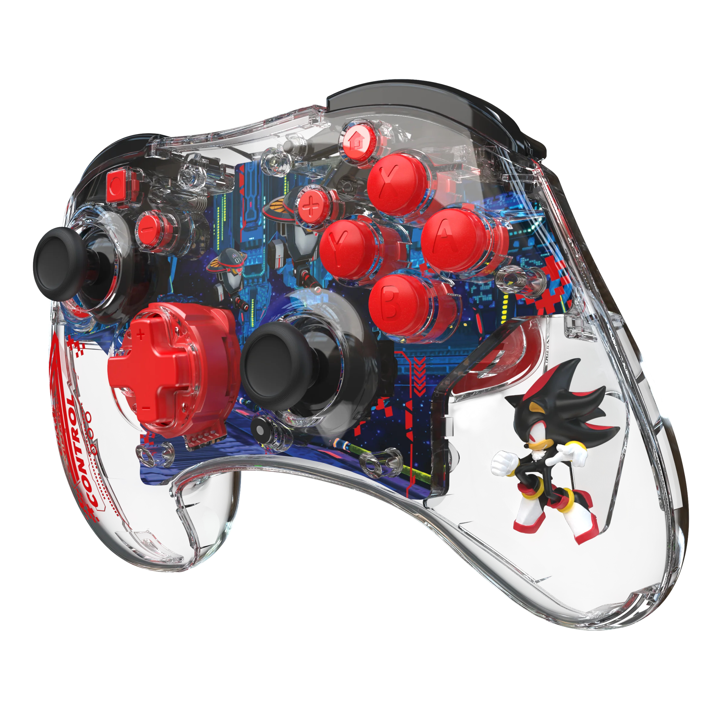 PDP REALMz Plus Wireless Controller Shadow Space Colony ARK Nintendo Switch Mehrfarbig, Transparent