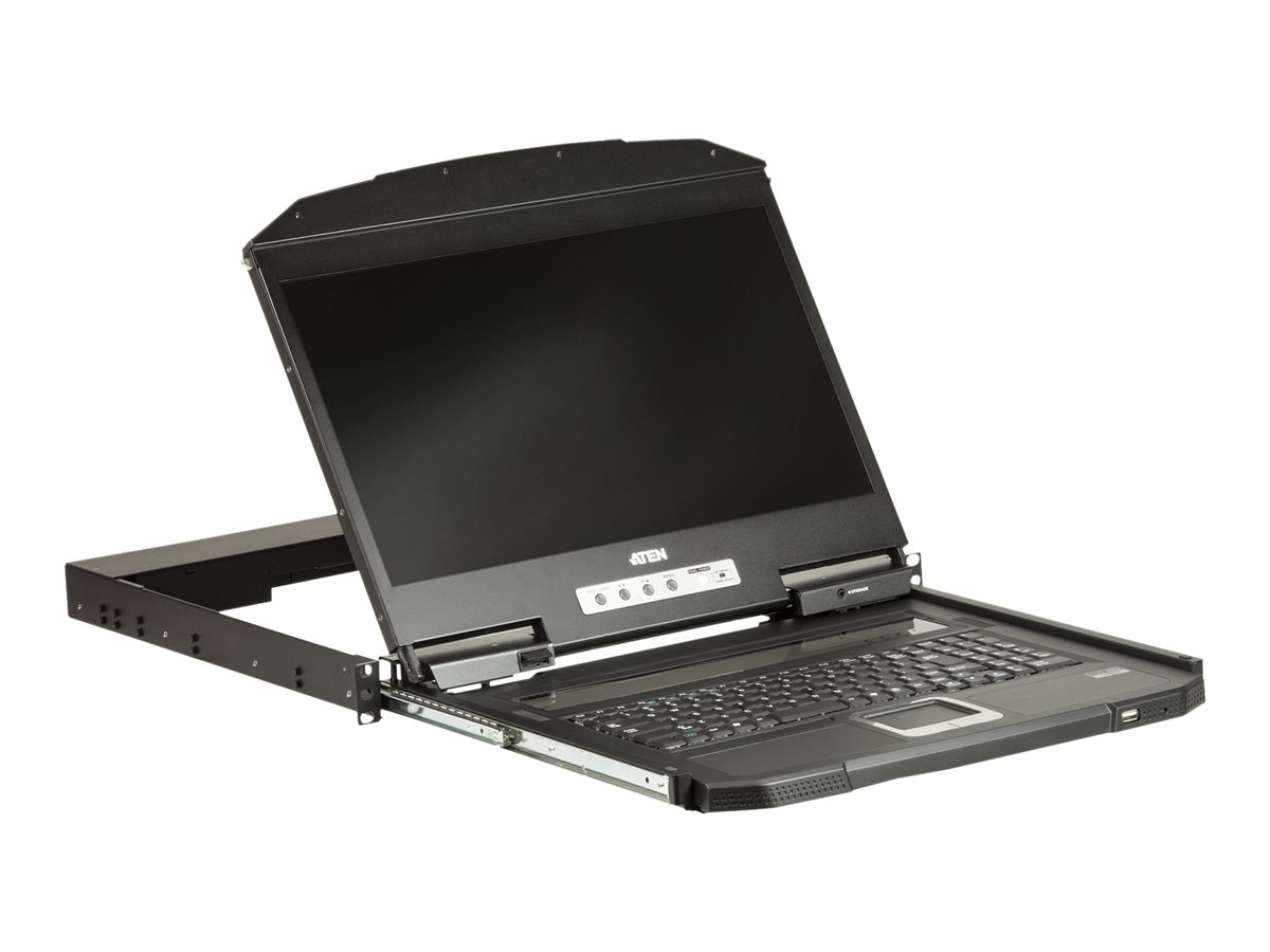 ATEN CL3100NX KVM-Konsole 18,5" VGA USB US-Layout Schwarz
